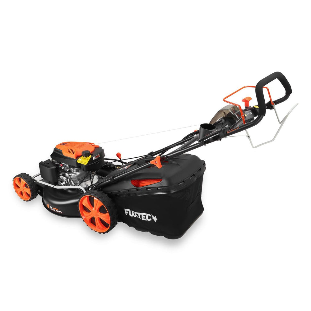 Tosaerba a benzina FUXTEC FX-RM5396esPRO con avviamento elettrico e velocità di avanzamento regolabile