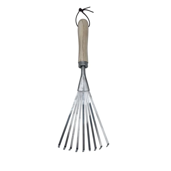 Rastrello per foglie in acciaio inossidabile