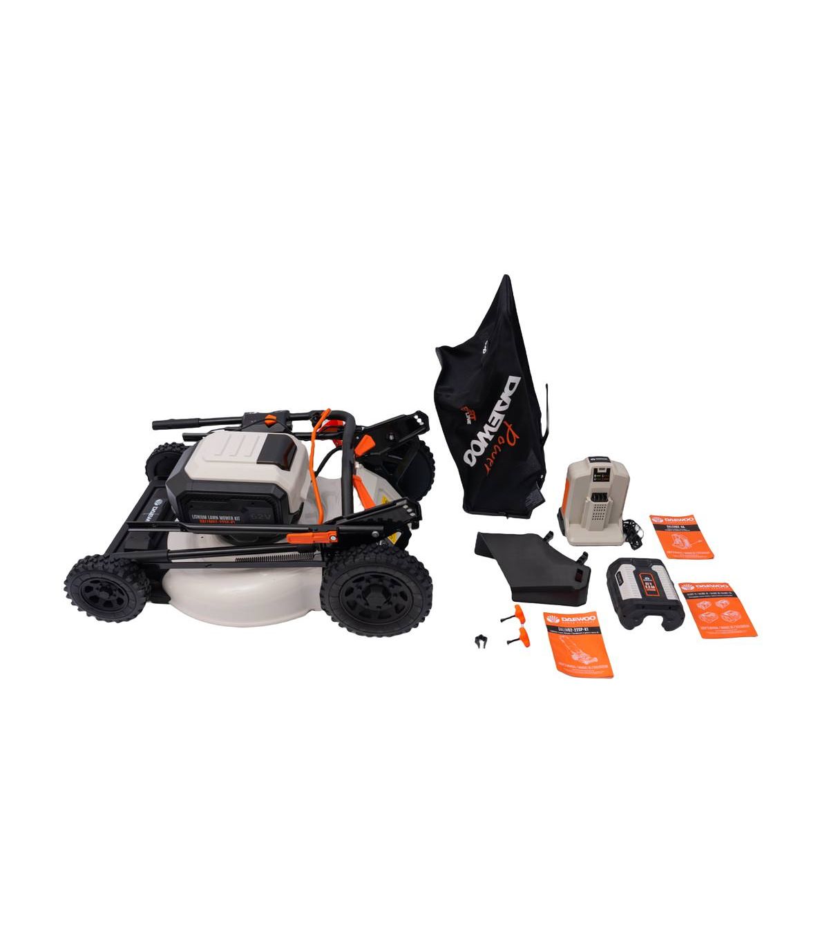 Tosaerba a batteria DAEWOO 62V, lama da 56 cm, batteria da 8 Ah e caricabatteria - DALLM62-22SP-K1