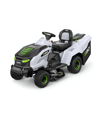 Pacchetto rasaerba a batteria EGO, lame da 98 cm, sacco posteriore da 300 litri e pacciamatura, 5 batterie da 10 Ah e caricabatterie rapido -