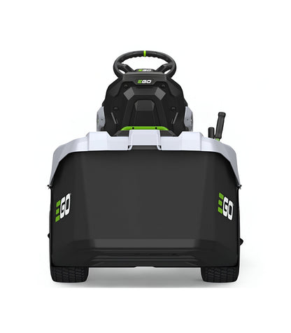 Pacchetto rasaerba a batteria EGO, lame da 98 cm, sacco posteriore da 300 litri e pacciamatura, 5 batterie da 10 Ah e caricabatterie rapido -