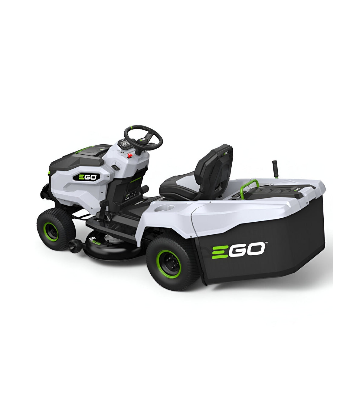 Pacchetto trattore elettrico a batteria EGO, larghezza di taglio 98 cm, 6 batterie da 10 Ah e caricabatterie rapido - TR3801E-B