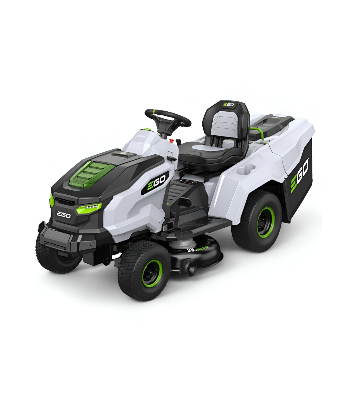 Pacchetto trattore elettrico a batteria EGO, larghezza di taglio 98 cm, 6 batterie da 10 Ah e caricabatterie rapido - TR3801E-B