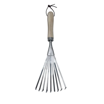 Rastrello per foglie in acciaio inossidabile