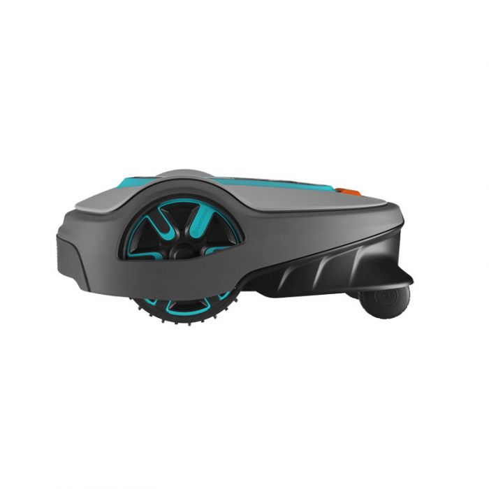 Rasaerba robotizzato Gardena Smart Sileno Life 1000  Smart Gateway - Batteria da 18 V 2,0 Ah - Area di taglio fino a 1000 m² - Sistema di taglio a 3 lame - Cavo, picchetti e connettori inclusi