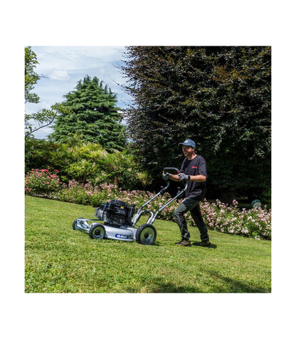 Tosaerba semovente 53 cm - 3000 m², Mulching, Motore Kawasaki 179 cc, Avviamento elettrico, 2 velocità avanti -