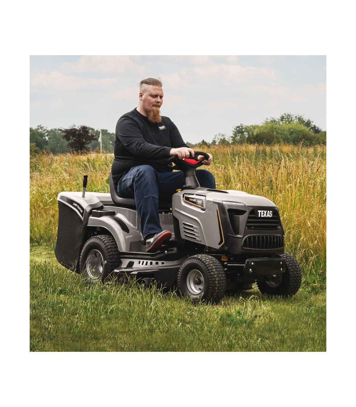 Tosaerba semovente 102 cm con cesto da 245 L e trasmissione idrostatica - TEXAS TTC102H