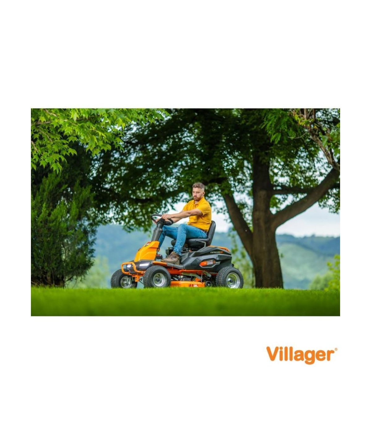 Tosaerba elettrico da 98 cm - 6000 m² - Batteria 48V 75Ah - Villager Capricorn 38