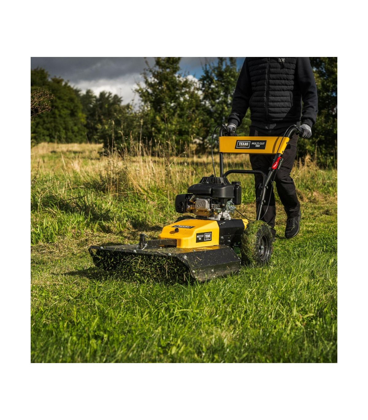 Decespugliatore/tosaerba professionale da 58 cm, motore da 224 cc, 2 velocità – TEXAS Multi Cut 580TG