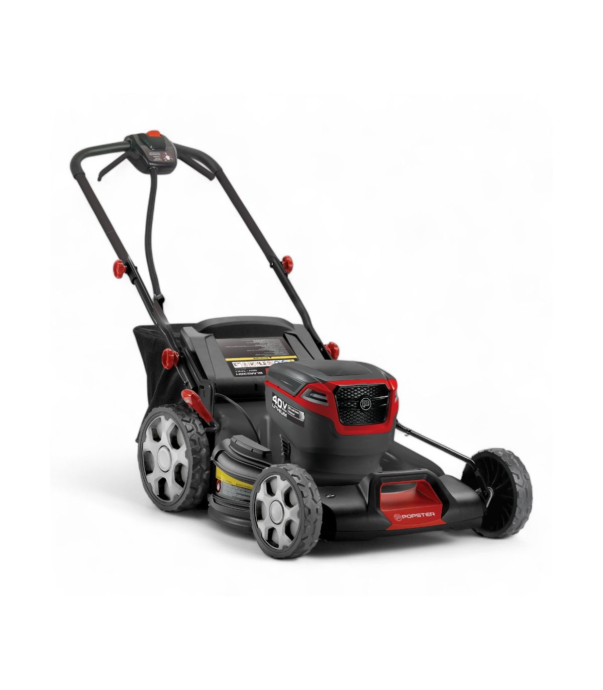 Tosaerba elettrico a spinta da 40 V, lama da 50 cm, durata della batteria di 40 minuti - POPSTER BLM236H-21 PAC