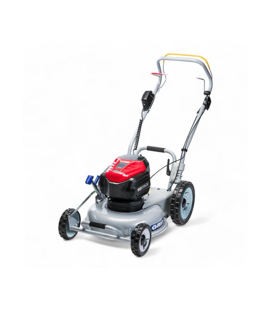 Tosaerba elettrico semovente a batteria GRIN BM46A-82V da 82 V, pacciamatura professionale, larghezza di taglio 46 cm