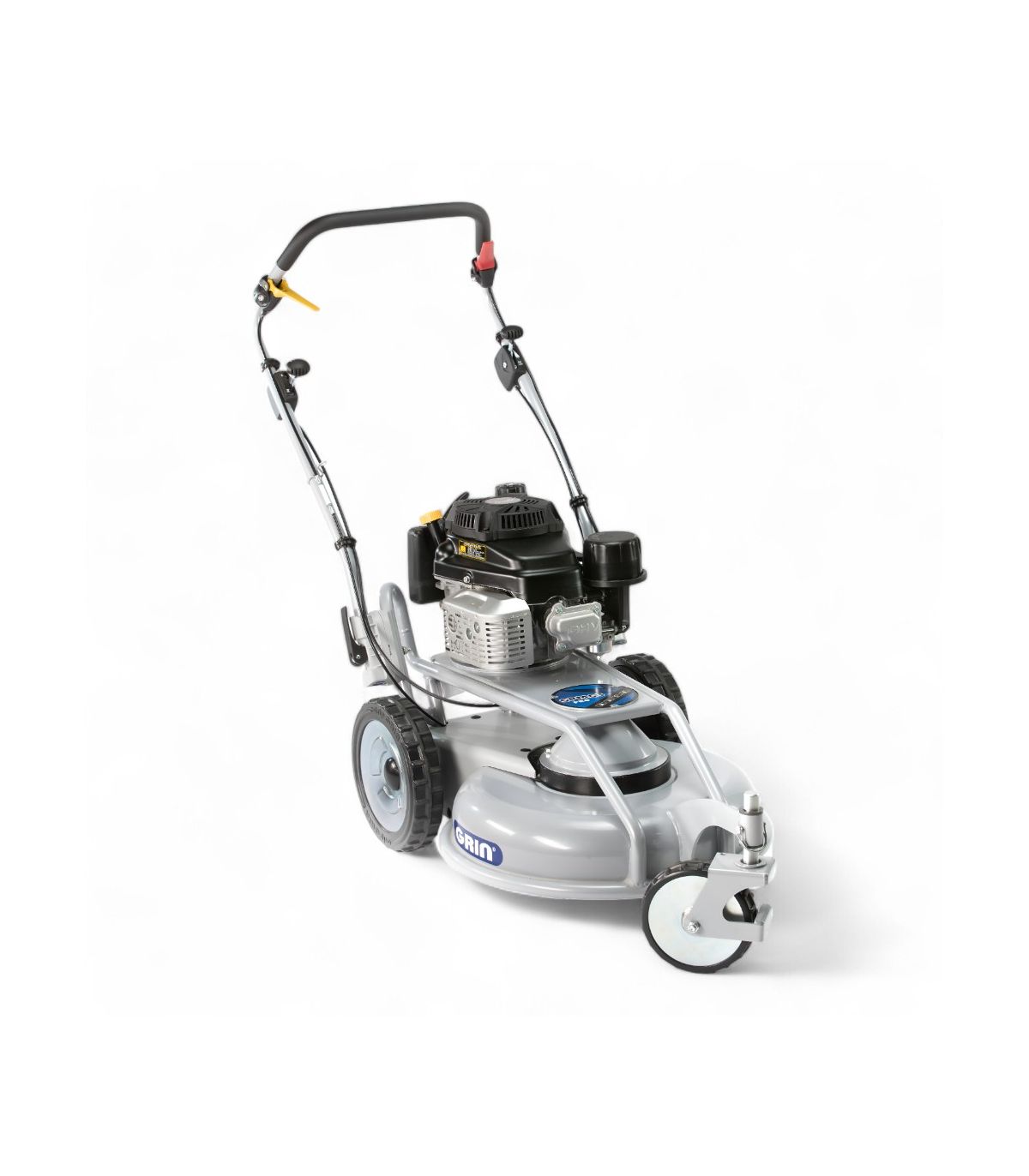 Rasaerba professionale a scoppio con taglio mulching, larghezza di taglio 53 cm, 3 ruote, motore Kawasaki 179 cc - GRIN SPM53A-KW